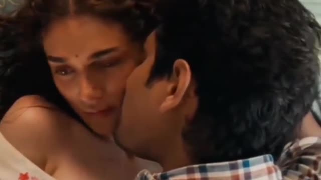 Romantic kiss