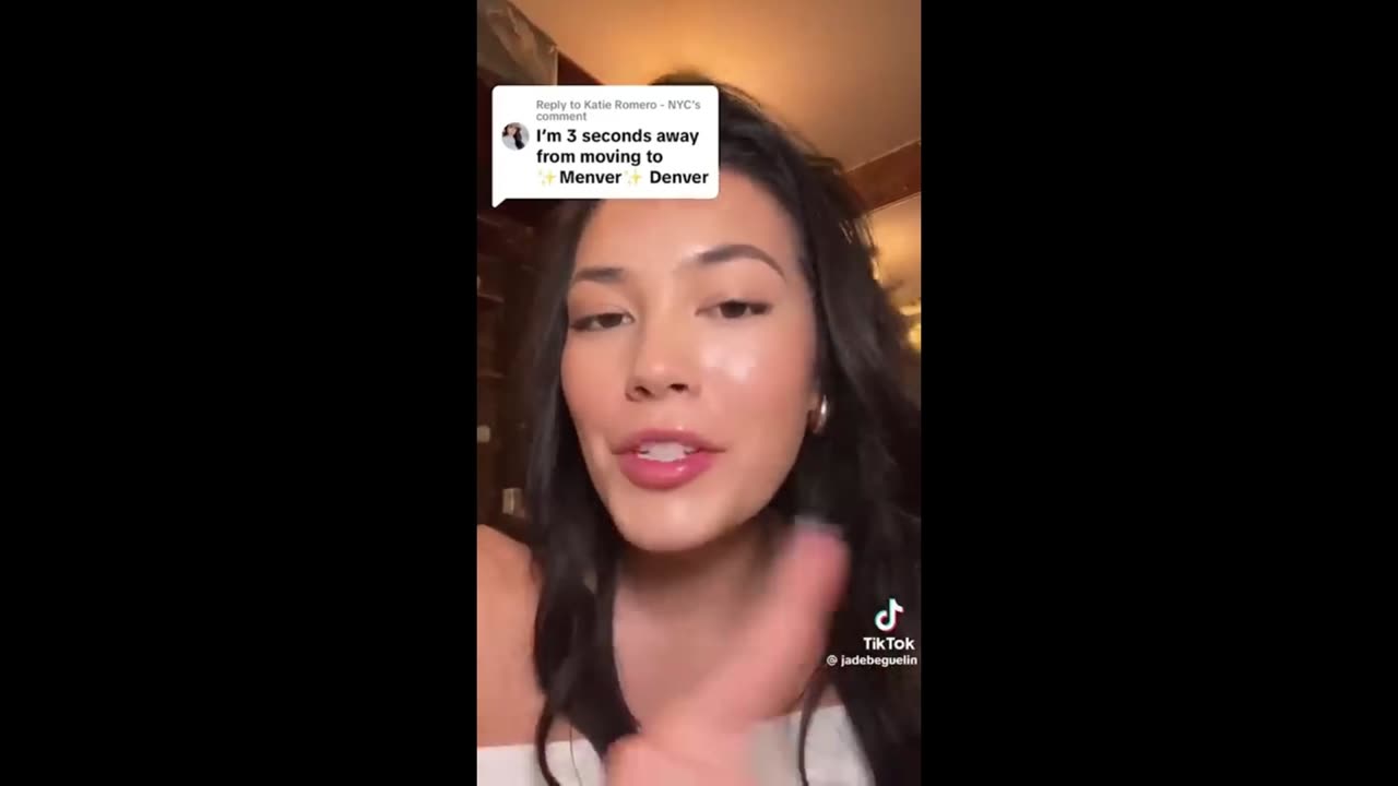 Woman is dumbfounded at his logic.