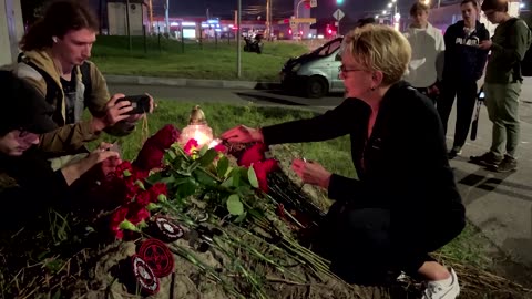 Tributes left at Wagner offices for leader Prigozhin