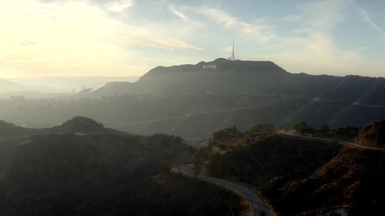 Hollywood Sign in California Landscape