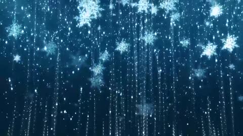 Snowflakes fall beautiful songs and dances