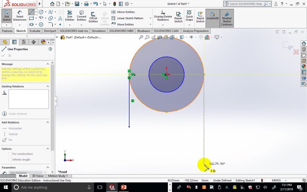 It's time to learn the operation of SolidWorks software