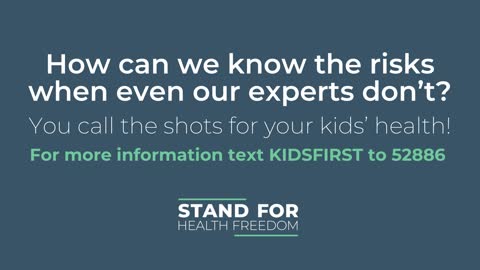 Do not let them inject the children with the clot-shot.