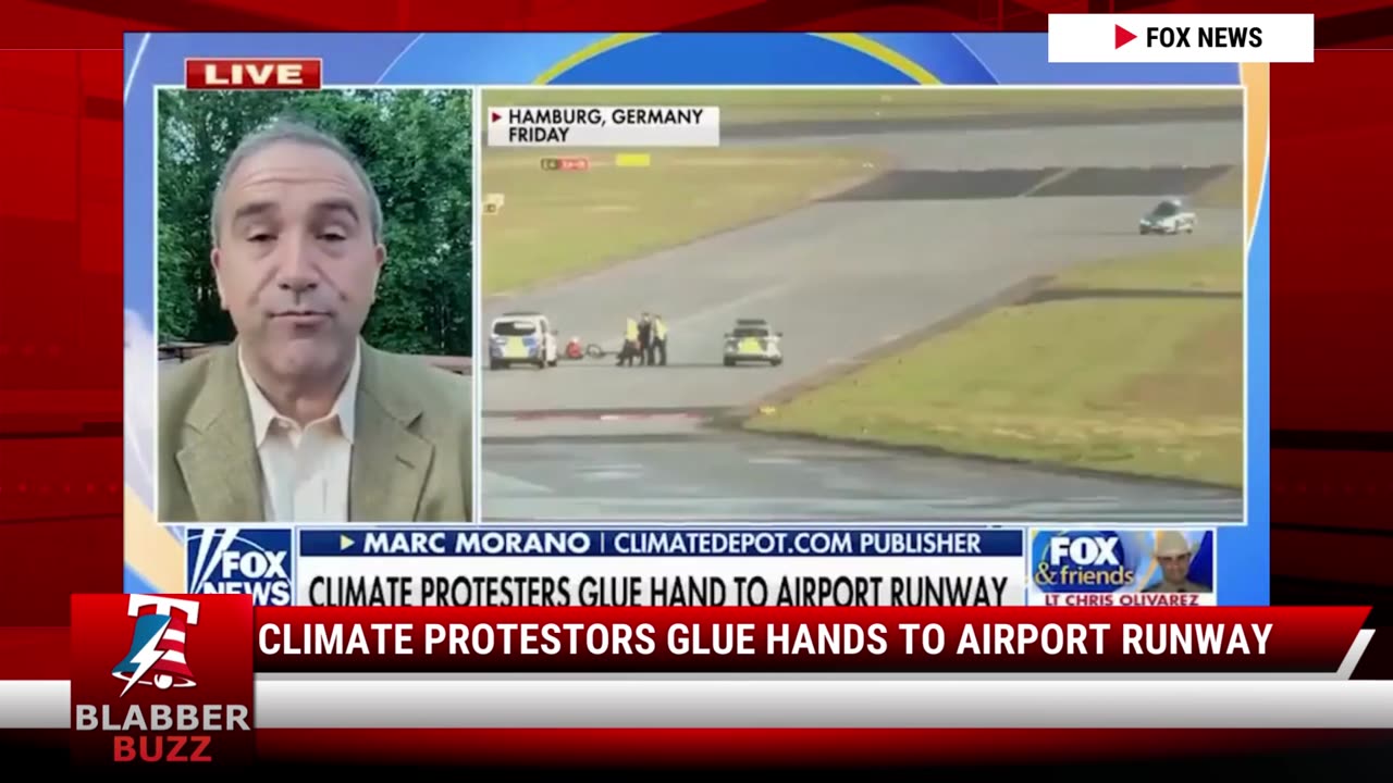 Climate Protestors Glue Hands To Airport Runway