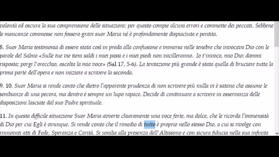 Introduzione alla seconda parte della Mistica Città di Dio e al Libro III