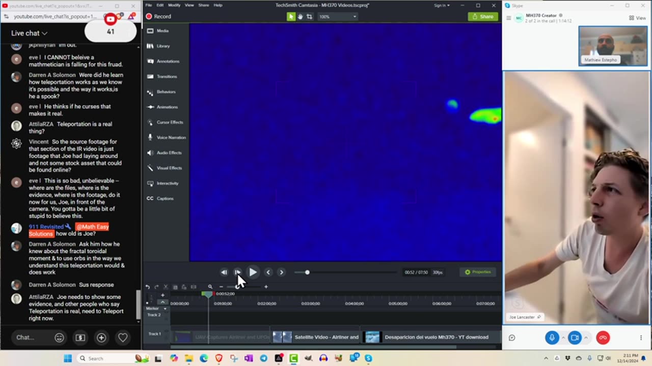 MES Livestream - MH370 Teleportation Video Creator Joins the Show