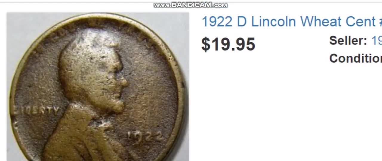 1922 D Lincoln Wheat Cent Small Cents - Weak D Bronze Composite copper penny