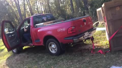Chicken coop falls apart