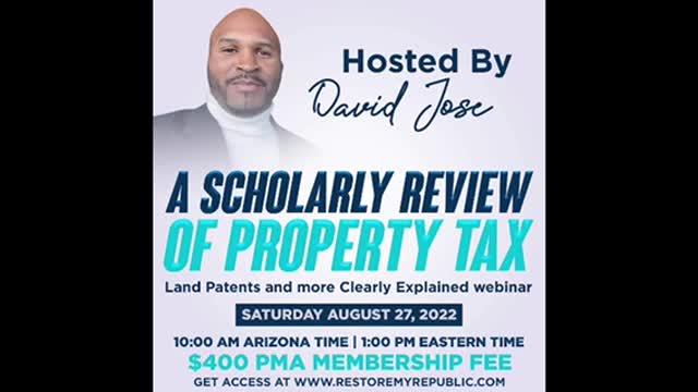 A Scholarly review of Property Tax 8-27 Webinar