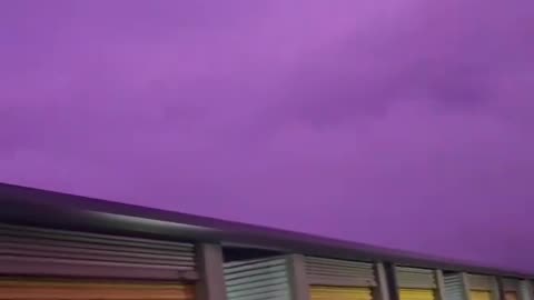 Sky turns purple in Florida as hurricane Milton moves in!!!