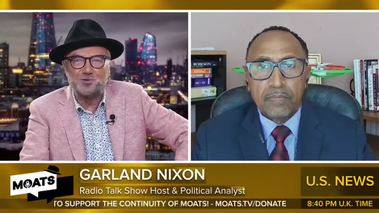 George Galloways Interviews Garland Nixon on The Conflict in Occupied PALESTINE