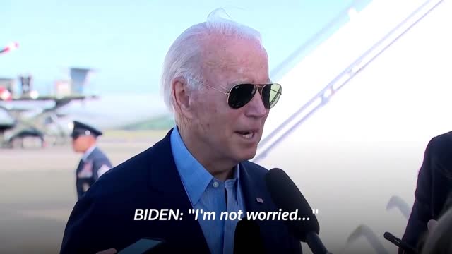 Biden 'concerned' by China's drills around Taiwan