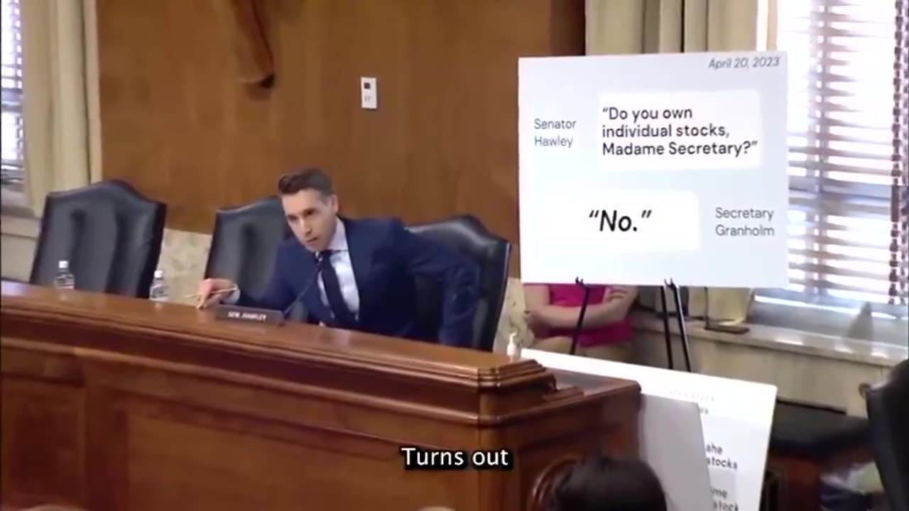 Senator Hawley Nukes Lying Energy Sec In Savage Clip