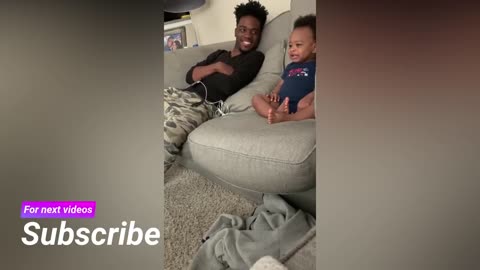 Watch this dad hold a full conversation with adorable babbling baby his