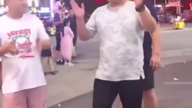 Chinese guys dancing