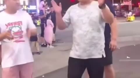 Chinese guys dancing