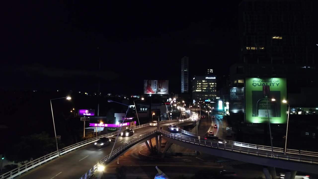 City traffic on a bridge