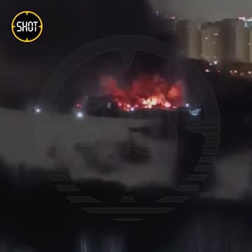 Moscow, according to the official version, a hangar with diesel fuel is burning, the fire