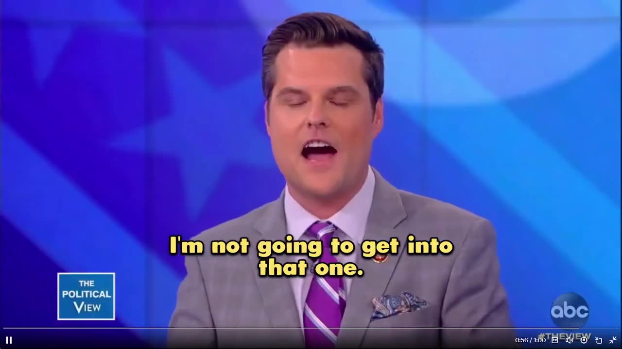 Bộ trưởng Tư pháp tương lai Matt Gaetz đã hùng biện The View và một mình SCHOOLED tất cả.
