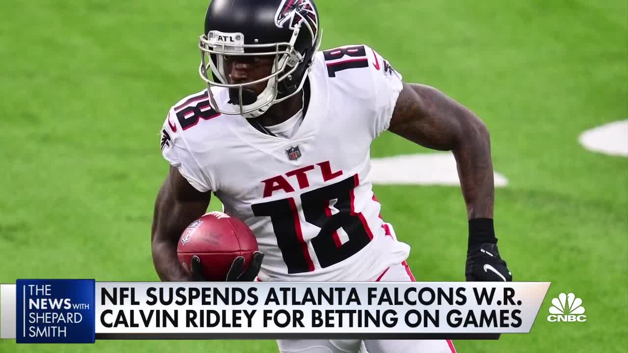 Falcons wide receiver Calvin Ridley suspended for 2022 season over gambling alle