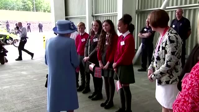 UK queen visits Irn-Bru factory