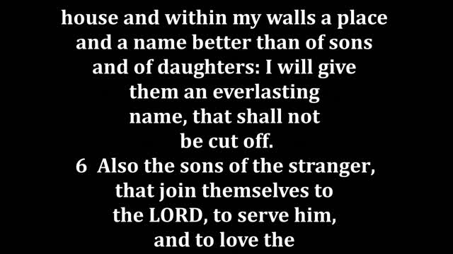 Isaiah 56 King James version