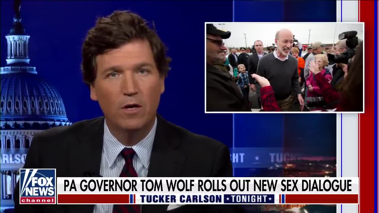 Tucker Carlson sounds off on Pennsylvania governor over bill dictating sex dialogue