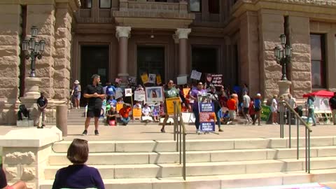 Families who lost loved ones joined gun safety advocates at the state capitol