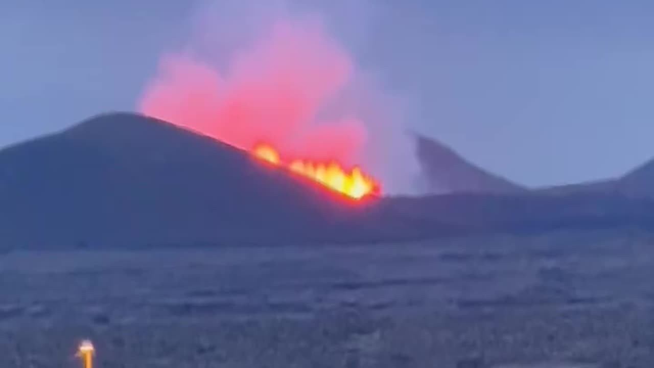 Volcano erupts near Grindavik, Iceland.