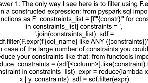 Pyspark filter via like multiple conditions