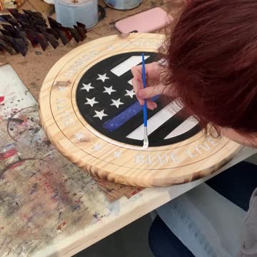 Duty Honor Courage Handmade Wooden Sign