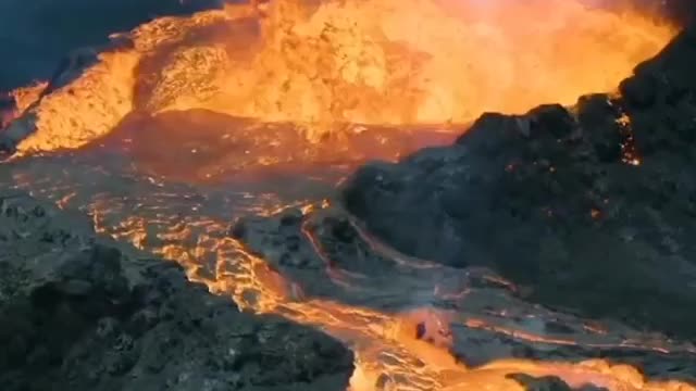 How an active Volcano looks