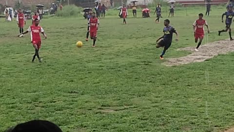 Funny moments kick football match college tournament match