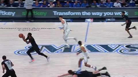 WHAT A SEQUENCE FROM DALLAS. Luka dives on the floor and gets it to Kyrie