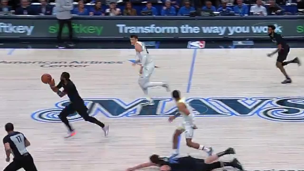 WHAT A SEQUENCE FROM DALLAS. Luka dives on the floor and gets it to Kyrie