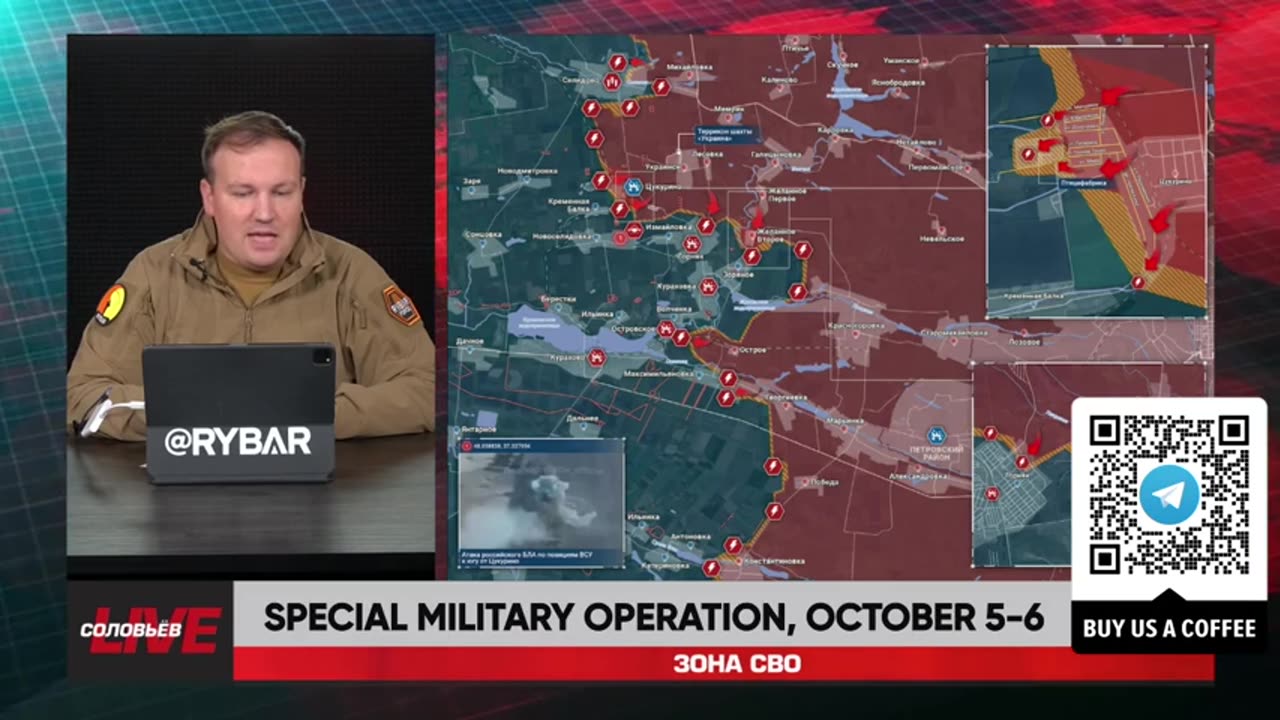 ►🇷🇺🇺🇦🚨❗️⚡️ Rybar Review of the Special Military Operation on Oct.5-6 2024