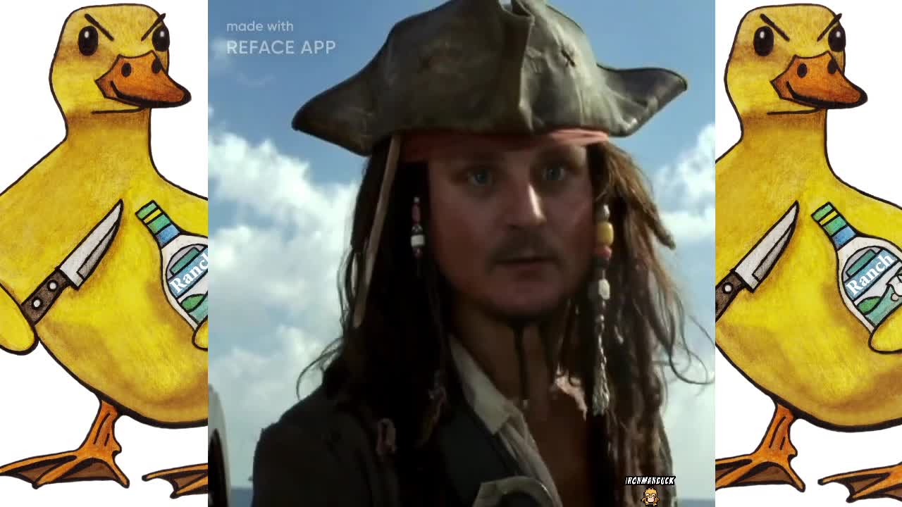 Captain Jack Sparrow deep fake for stream