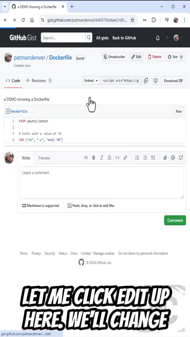 Github: How to create a gist