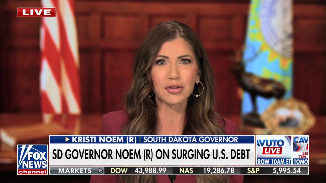 Gov. Kristi Noem says South Dakota is doing well because it has embraced Trump's policies