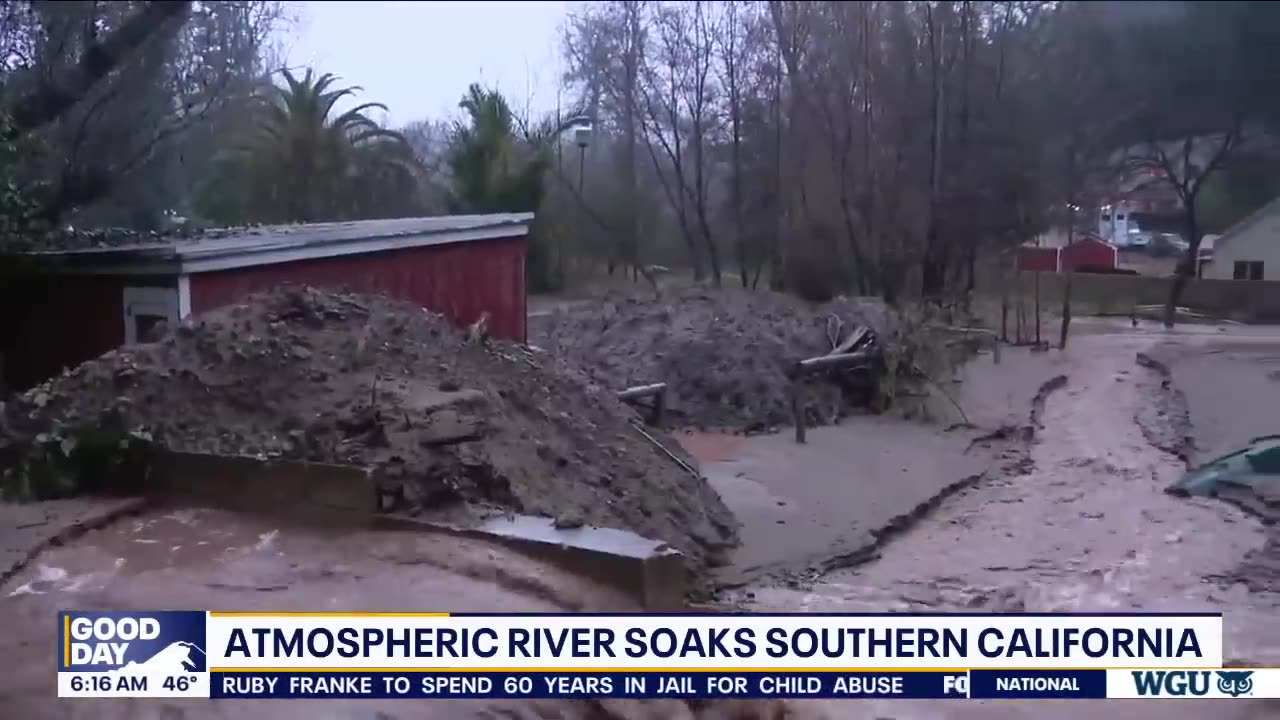 Atmospheric river soaks Southern California for a 3rd time