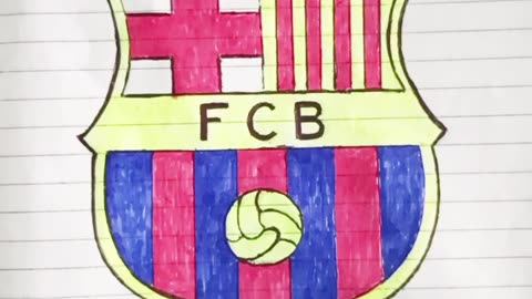 Draw the Barcelona football club logo