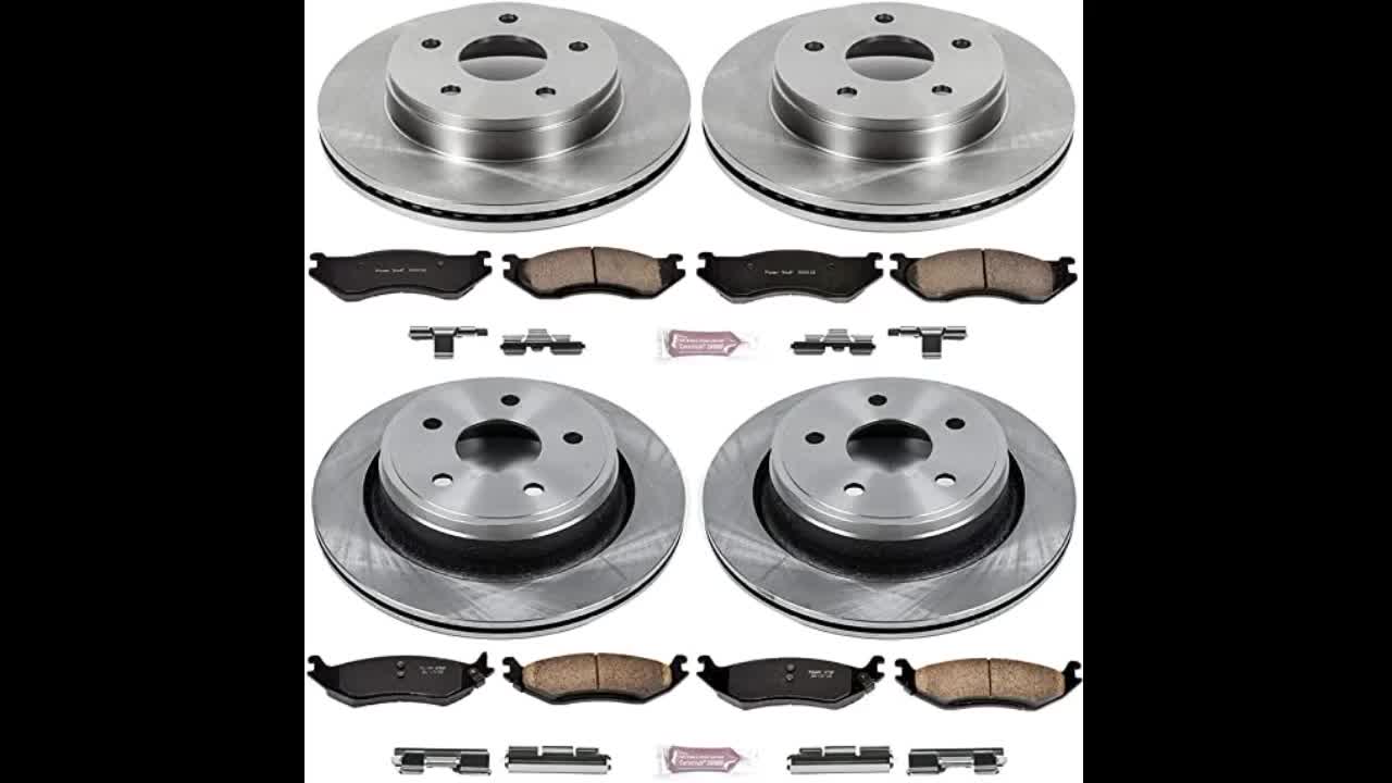 Review: Power Stop KOE2168 Autospecialty Front and Rear Replacement Brake Kit-OE Brake Rotors &...