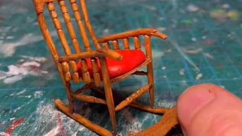 Mini Art Lesson No.17 - How to make a miniature rocking chair