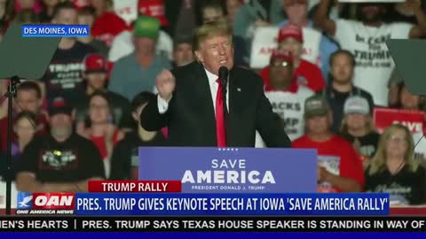 President Trump: "We are born free. We will live free.'