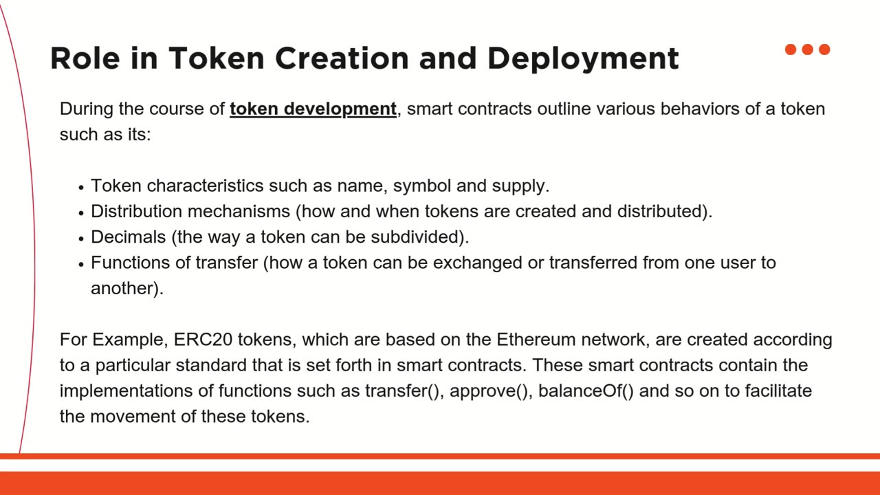 Role of Smart Contracts in Token Development