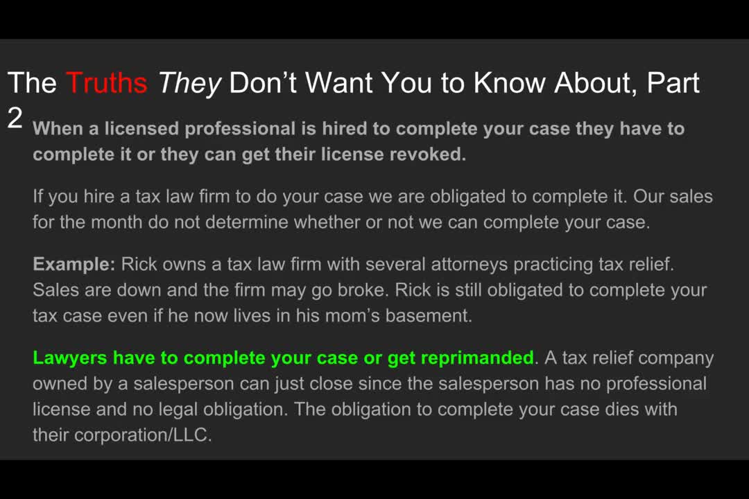 Tax Relief Companies: The Truth They Don't Want You To Know About