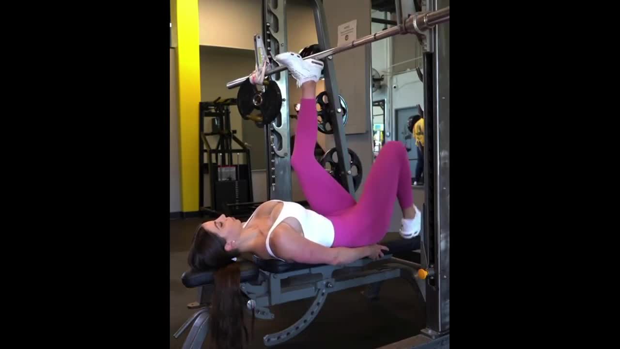 Booty Workout With Band For Fitness Girl