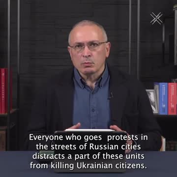 Russian opposition leader Mikhail Khodorkovsky recorded a video message to the Russians