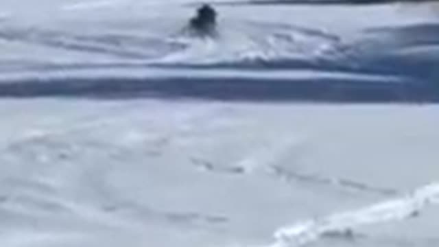 back when i almost flipped tim's snowmobile