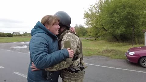 Tagged. The militant met with relatives in a liberated village